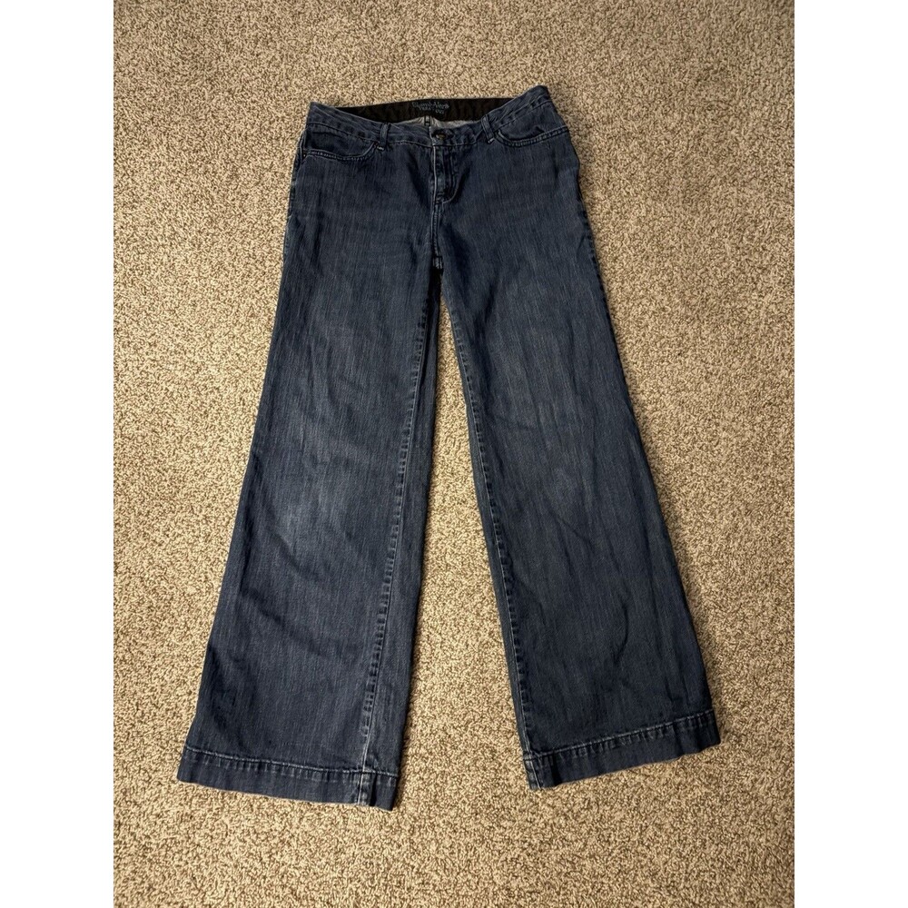 Women's Simply Vera Dark Wash Wide Leg Jeans, Size 10